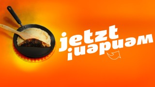 Verbrannter Pfannkuchen - Jetzt wenden! Jetzt wenden! Kampagnenmotiv Wärmewende